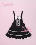 Old School Lolita Salopette Suit Tiered Dress - image 11