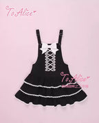 Old School Lolita Salopette Suit Tiered Dress - image 11