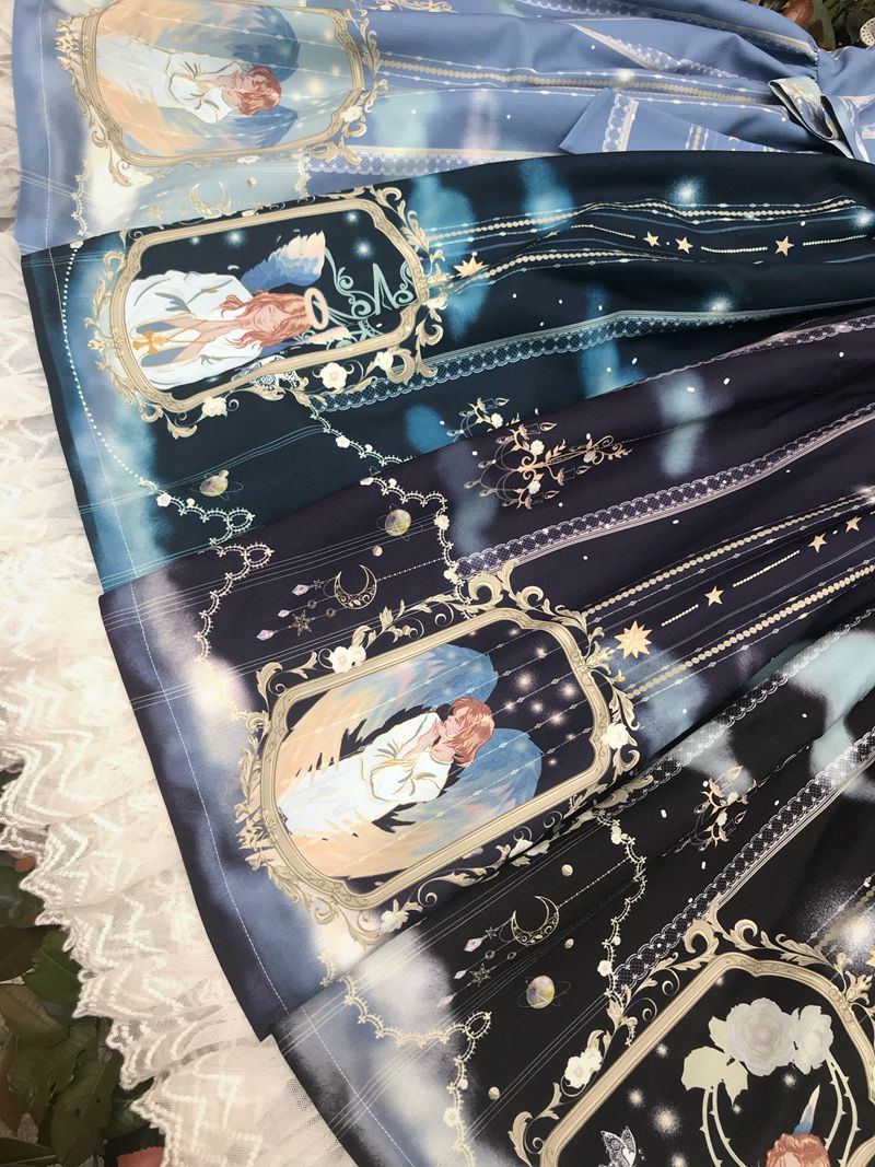 Oriel's Blessing - Angel-themed Printed Lolita JSK Dress - image 10