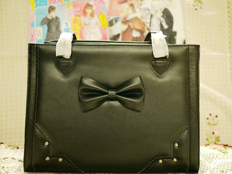 Solid Lolita Tote Bag With Large Capacity Customized Color - image 3
