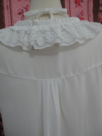 Square Collar Chiffon Lolita Loose Blouse - image 6