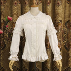 Sweet Lolita Shirt Short Sleeve Chiffon Blouse - image 7