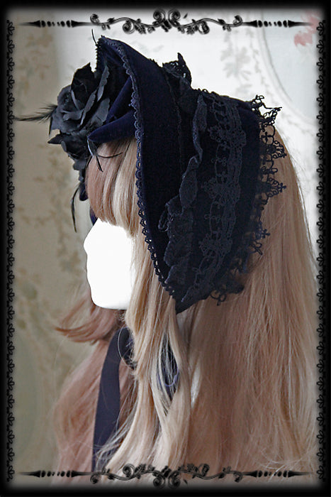 Rose Sanctuary - Gothic Lolita Bonnet - image 1