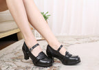 Sweet High-heeled Plain Color Lolita Shoes - image 14