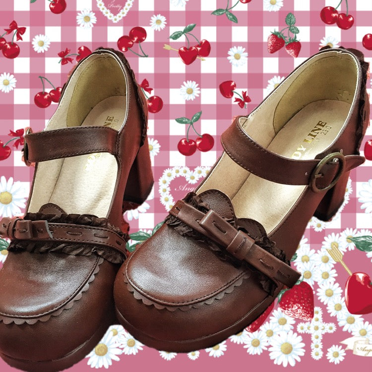 Bow Lace Customized Lolita Shoes - image 1