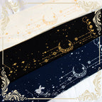 120D Velvet Lolita Tights, Gold Foil Print - image 4
