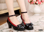 Shattered Star Steps - Sweet Lolita Cute Students Round Toe High Thick Heel - image 11