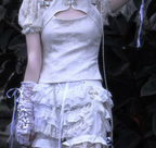 Gothic Punk Lolita Shorts and Tiered Lace Pantskirt - image 8