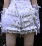 Gothic Punk Lolita Shorts and Tiered Lace Pantskirt - image 9