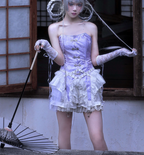 Gothic Punk Lolita Shorts and Tiered Lace Pantskirt - image 12