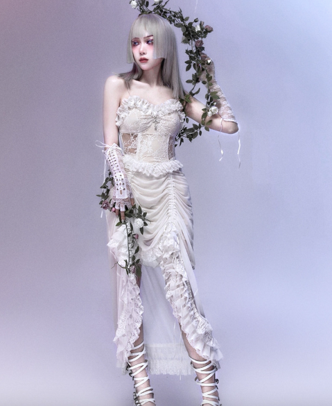 God's Redemption - White Gothic Halloween JSK Dress - image 11