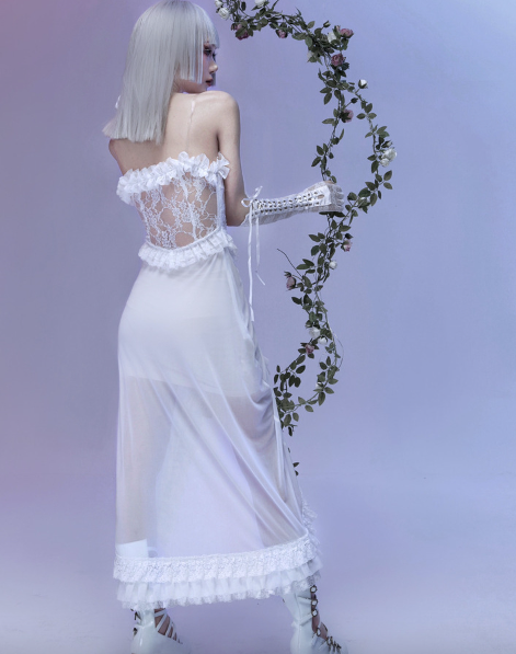 God's Redemption - White Gothic Halloween JSK Dress - image 2