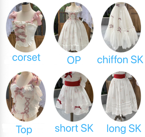 Elegant Floral Sweet Lolita OP Corset Accessory - image 7
