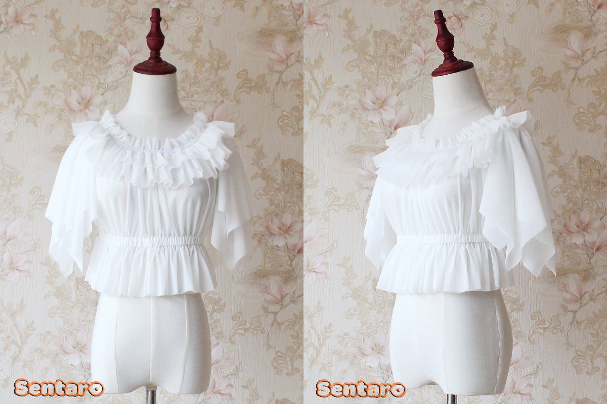 Butterfly Cookies - Summer Chiffon Lolita Blouse - image 2