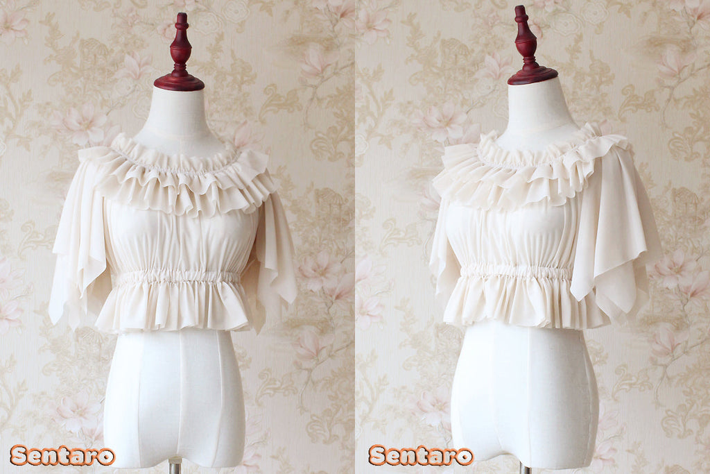 Butterfly Cookies - Summer Chiffon Lolita Blouse - image 3