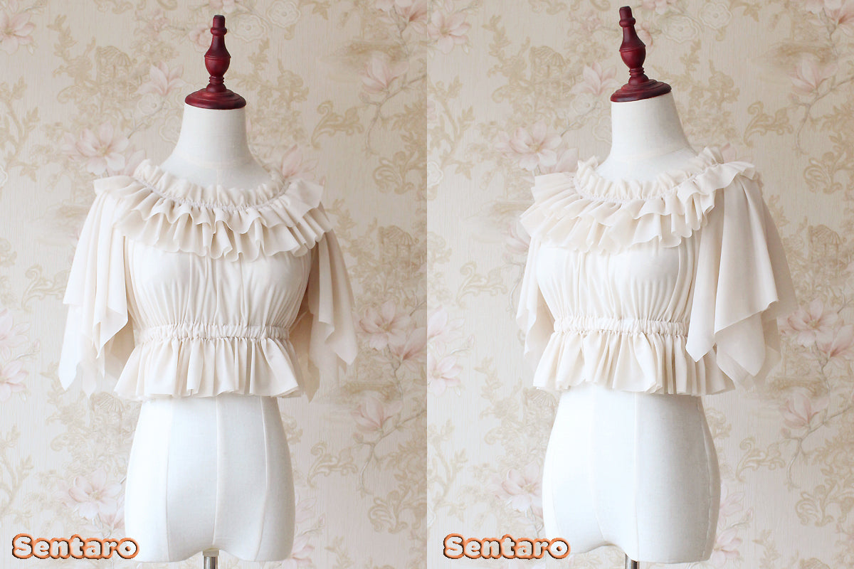Butterfly Cookies - Summer Chiffon Lolita Blouse - image 3