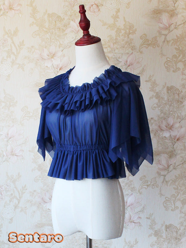 Butterfly Cookies - Summer Chiffon Lolita Blouse - image 8
