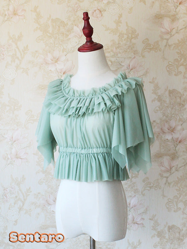 Butterfly Cookies - Summer Chiffon Lolita Blouse - image 9