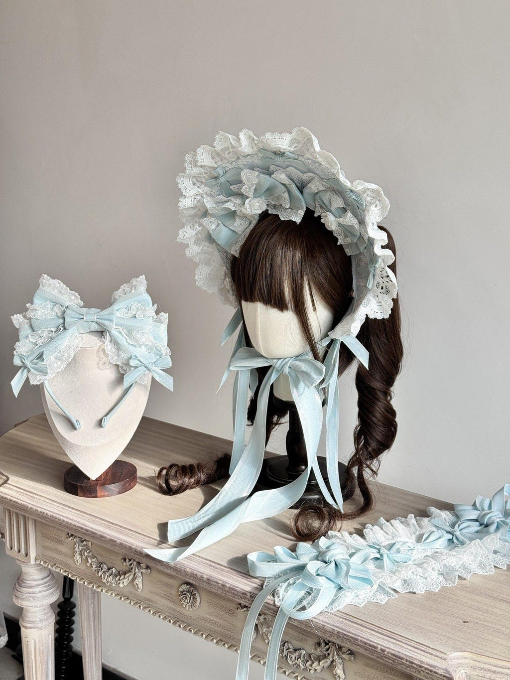 Wedding Sweet Lolita Accessories, Dramatic Bows - image 1