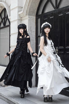 Dream Gothic Lolita Strap Dress in White - image 12