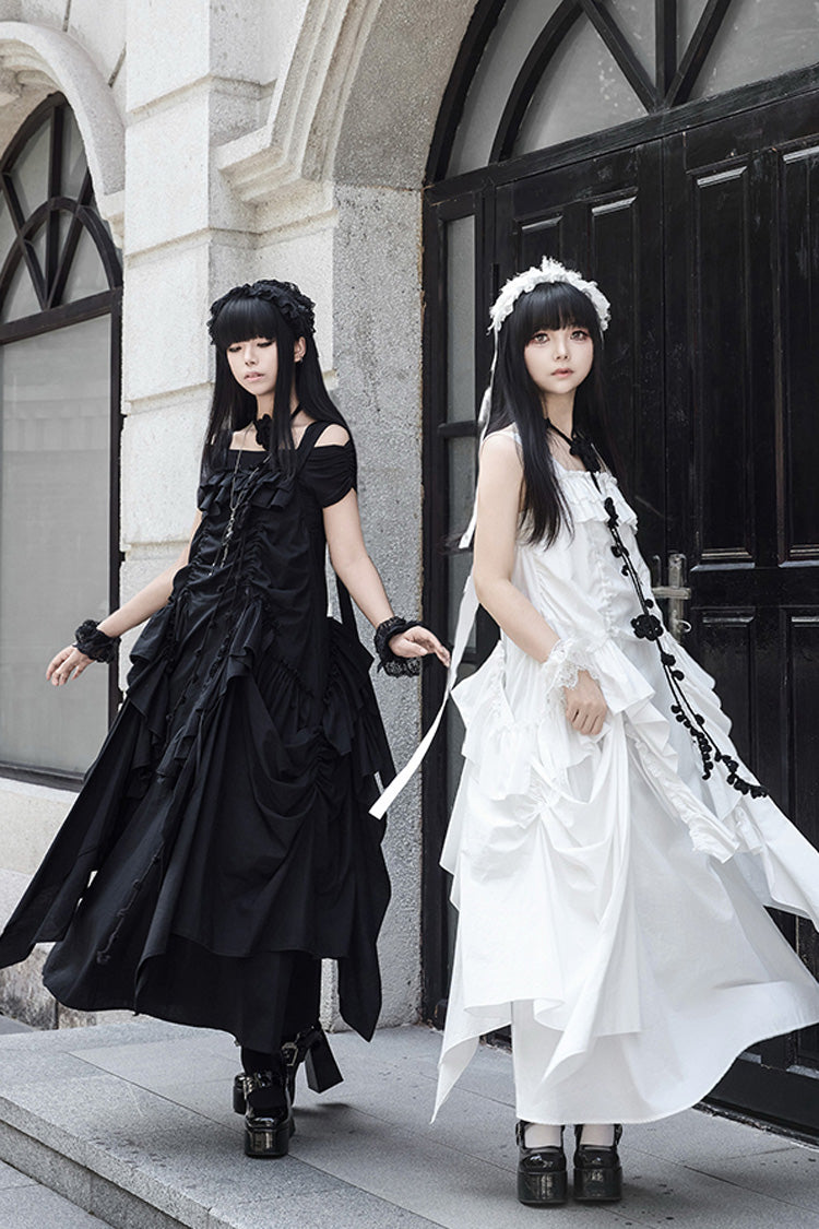 Dream Gothic Lolita Strap Dress in White - image 12