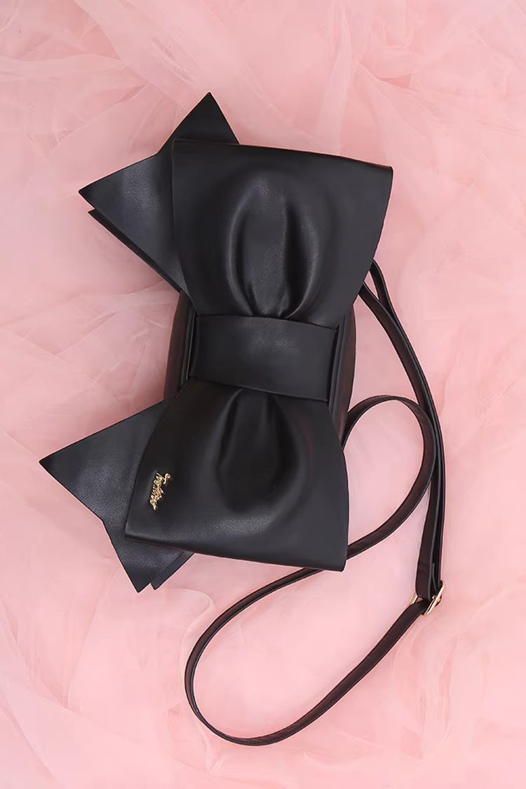 Bow Pearl-Decorated Gothic Lolita Handbag - image 3