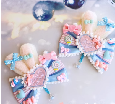 Sweet Lolita Lace Rabbit Ears Cuffs Multicolor - image 13
