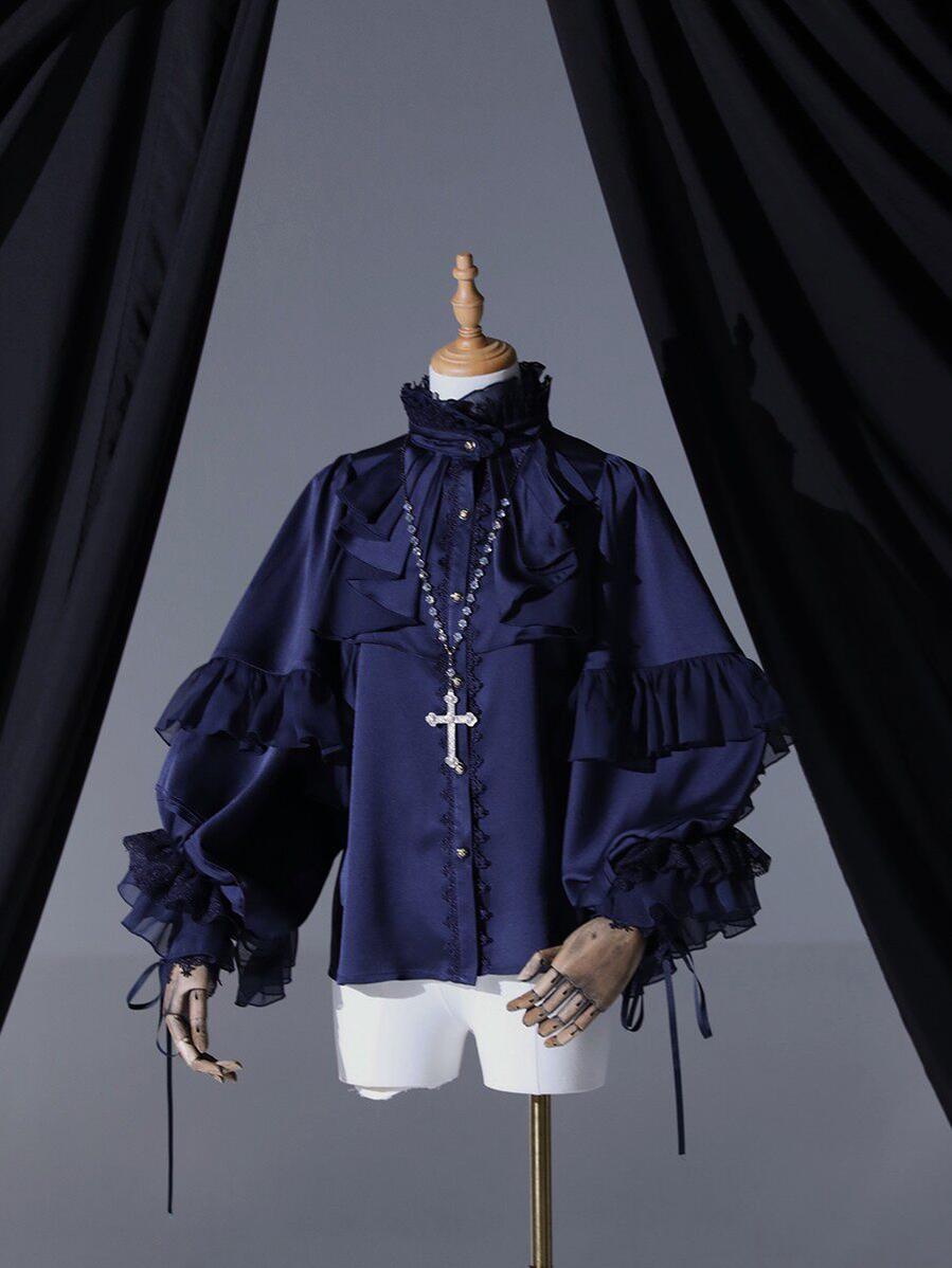 Dragon Bone Cemetery - Gothic Lolita Long Sleeve Blouse - image 34