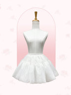 White and Black Shorts-Lining Lolita Petticoat - image 1