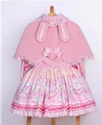 Rabbit-Ear Winter Lolita Cape with Bows - image 16