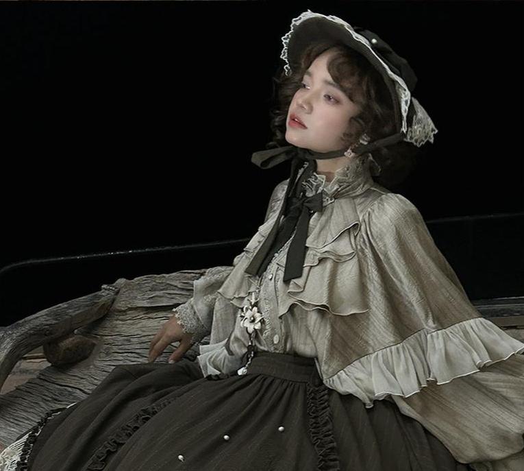 Dragon Bone Cemetery - Gothic Lolita Long Sleeve Blouse - image 44