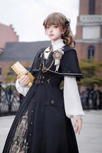 Dragon's Aria - Gothic Vintage Lolita Three-Piece Set - image 9