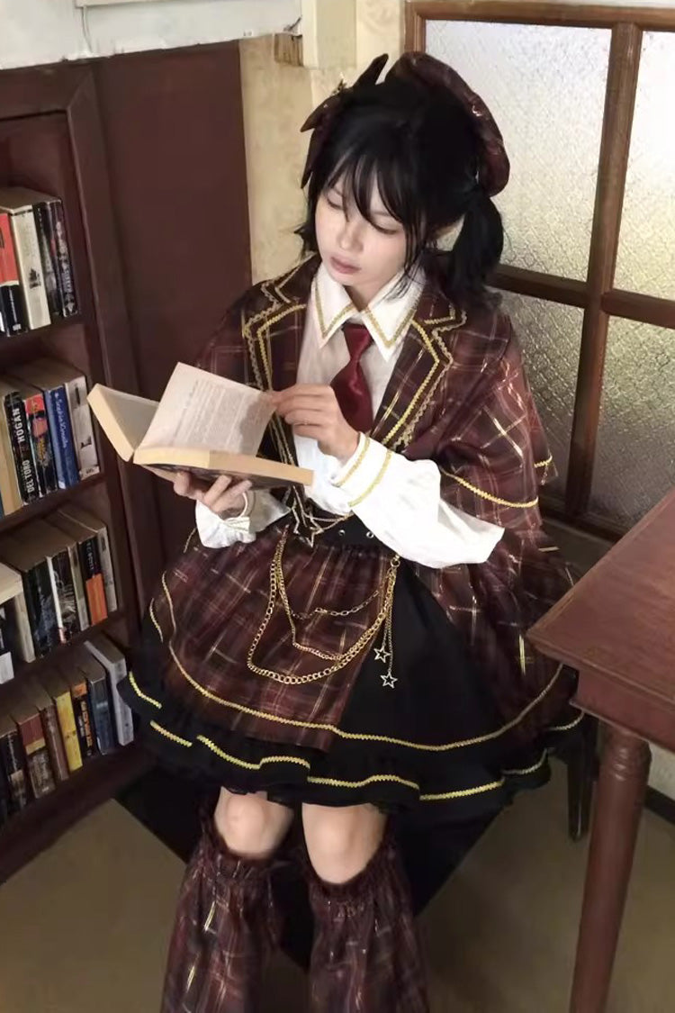 Shōwa Little Idol - Classic Lolita Top, Skirt & Cloak Set - image 11