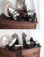 Apple Candy - Pointed Toe Lolita Shoes - Low Block Heel - image 15