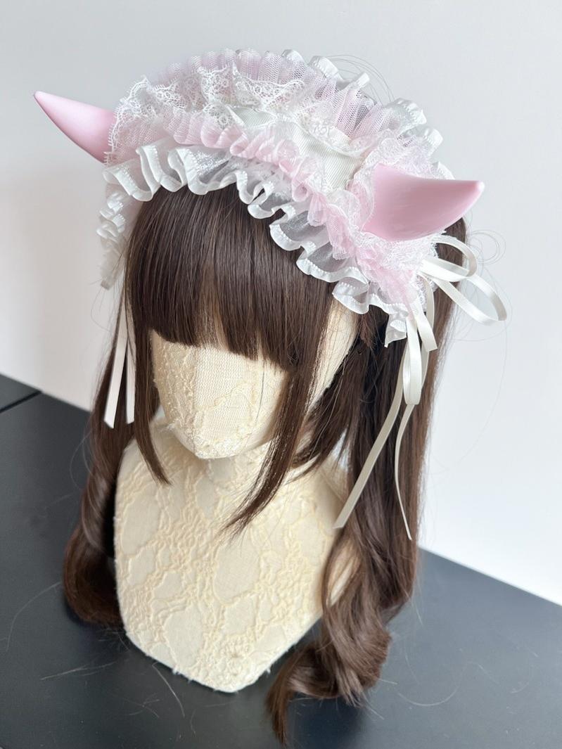 Gothic Devil Horn Lolita KC Hairband, Custom Colors - image 16