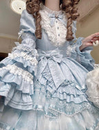 Solo Puppet Sweet Lolita OP Dress with Princess Long Sleeves - image 14