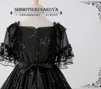 Whisper of Stars - Vintage Lolita Black OP Dress, Constellation-Themed - image 21