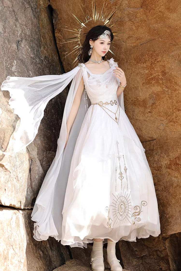 Aurelia of the Holy Light - Sweet Lolita Dress Set & Shawl - image 11