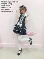 Old School Lolita Salopette Suit Tiered Dress - image 5