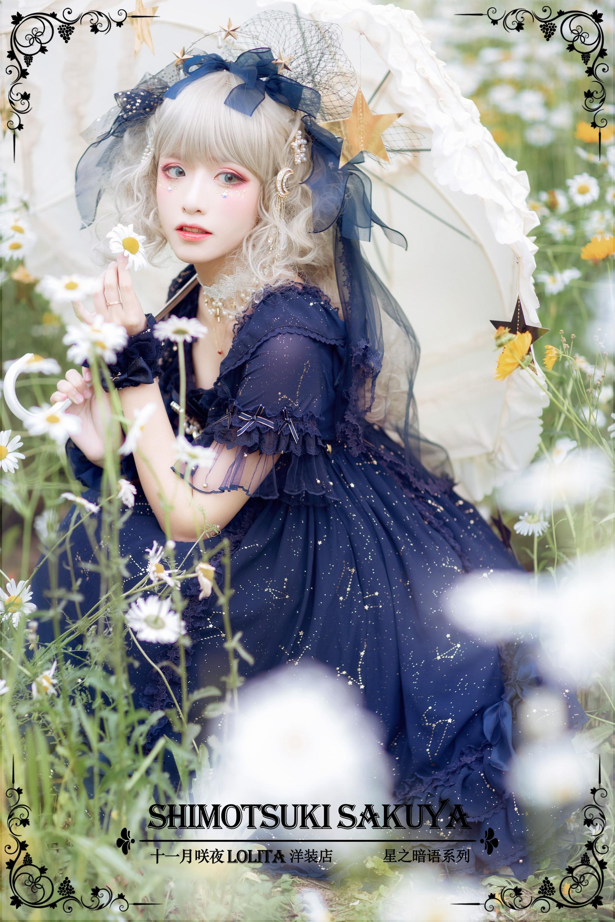 Whisper of Stars - Vintage Lolita Black OP Dress, Constellation-Themed - image 31
