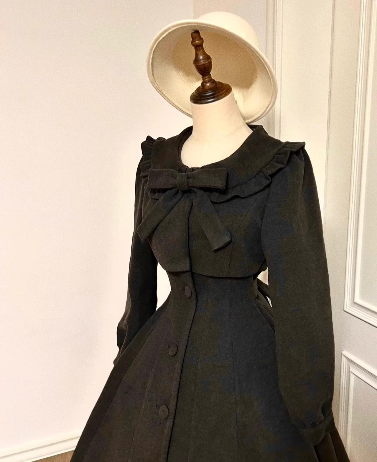 Winter Classic Lolita Coat Suit Woolen Plus Size Outerwear - image 3