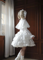 Praying Snowfall Old School Lolita Skirt Suit, Shirt and Cape - image 23