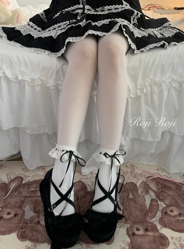 Isabella - Sweet Lolita Lace Mid-Calf Socks - image 33