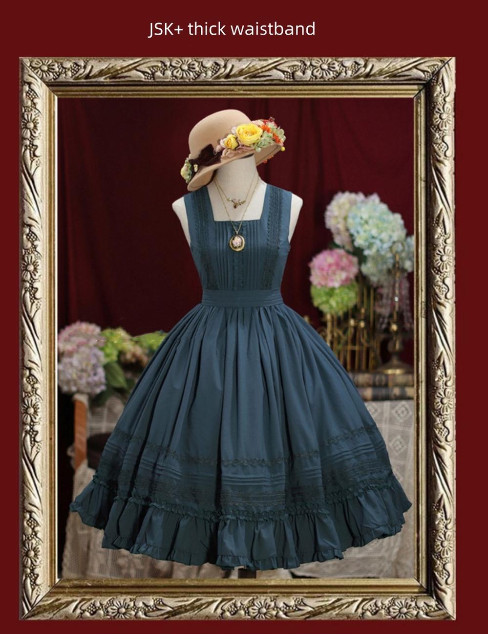 Nocturne Reminiscence - Elegant Lolita JSK Dress Multi-Wear Apron Dress Set - image 25