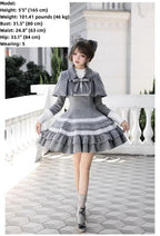 Reminisce - Pile Classic Lolita Dress, Detachable Cape and Accessories - image 18