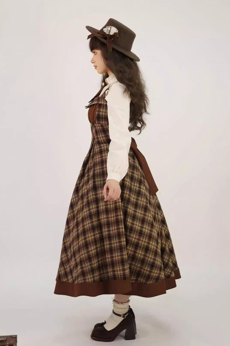 Broken Pocket Watch - Classic Lolita JSK Dress & Cape - image 4