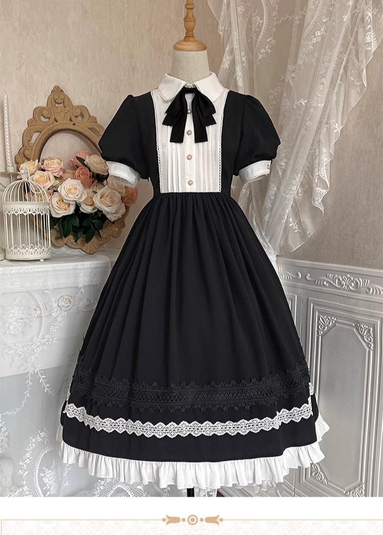 Halloween Gothic Lolita OP Maid Lolita Dress Elegant Lolita OP - image 14