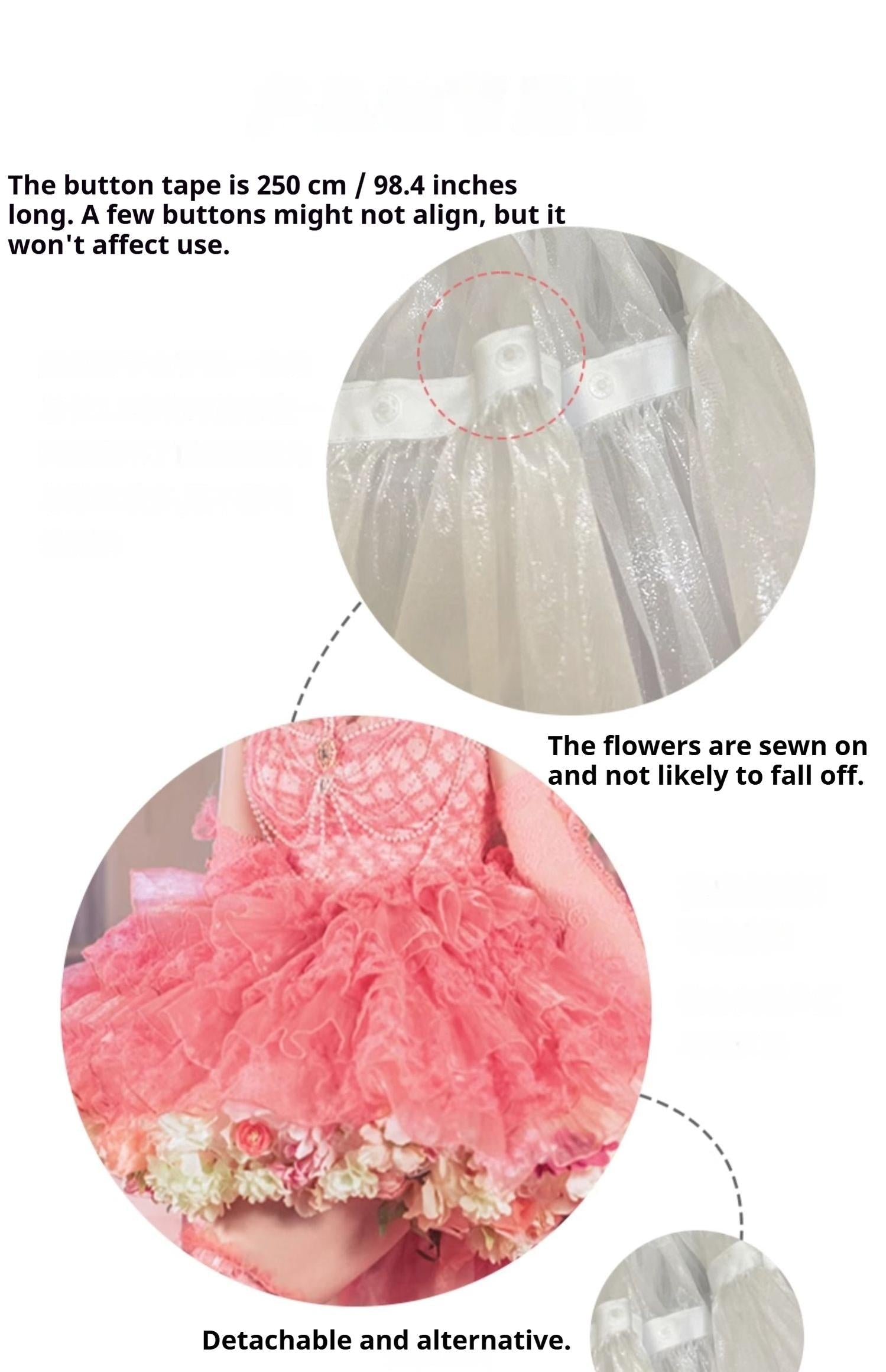 Floral Lolita Petticoat with Detachable Trim Collection - image 23