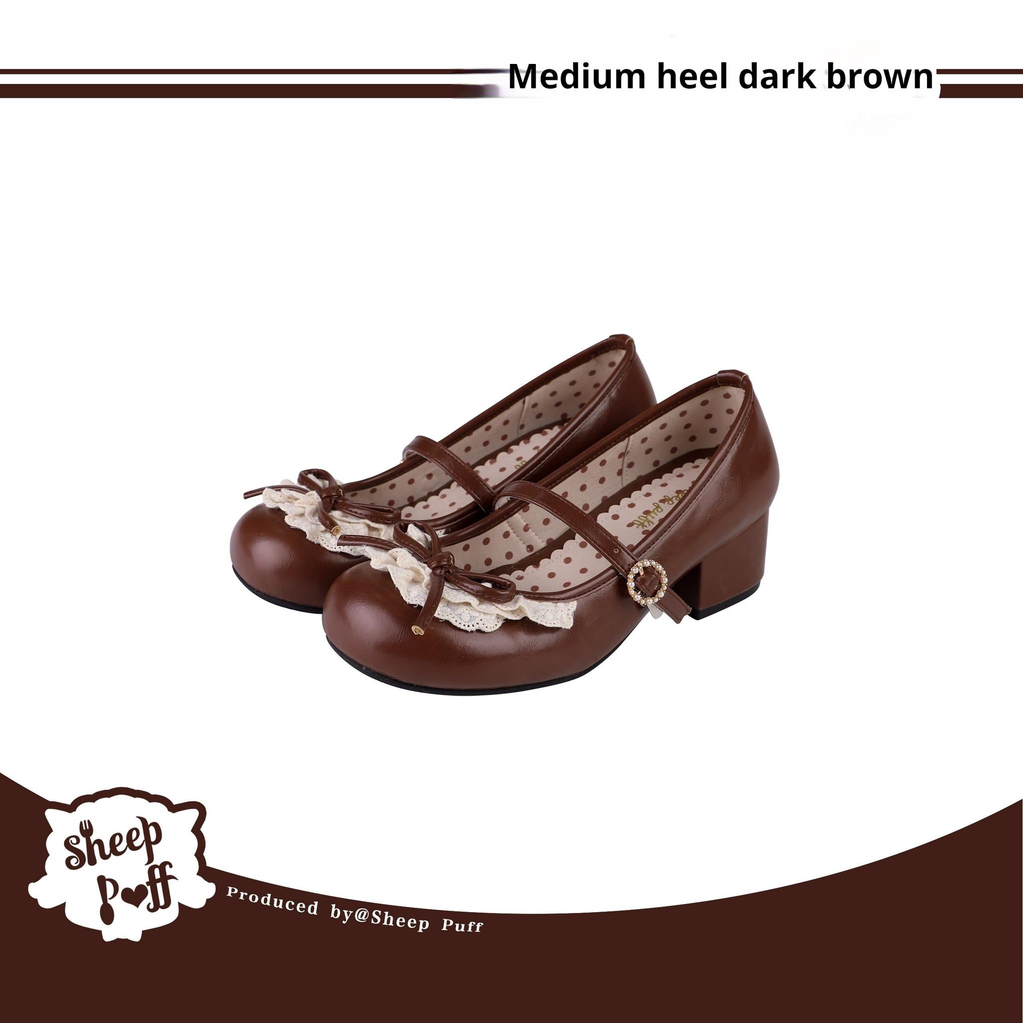 Young Layla - Vintage Lolita Shoes Low Heel Butterfly Shoes - image 22