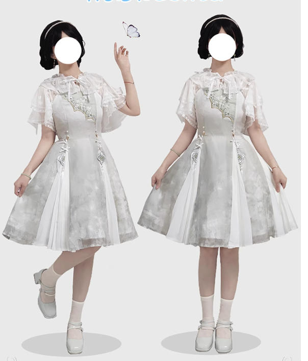 Sweetheart Curtain - Sweet Lolita Shawl Short Sleeve Lace Cardigan - image 16